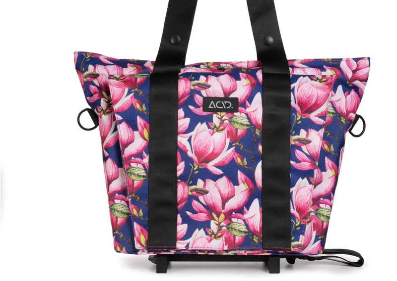 Acid Pannier Bag City 10 All In One with RILink  - Pink Flowers-4